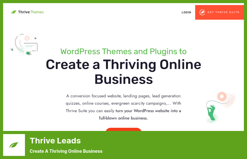 ปลั๊กอิน Thrive Leads - สร้างธุรกิจออนไลน์ที่เจริญรุ่งเรือง