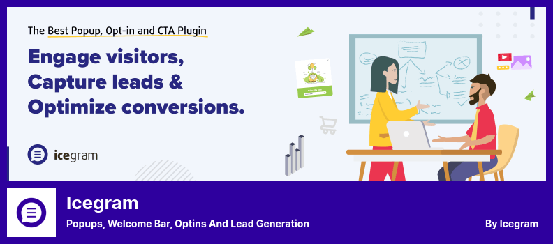 ปลั๊กอิน Icegram - ป๊อปอัป แถบต้อนรับ Optins และ Lead Generation