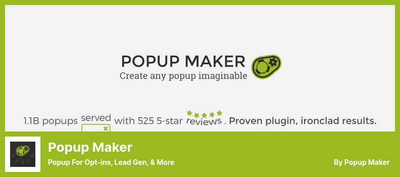 ปลั๊กอิน Popup Maker - ป๊อปอัปสำหรับการเลือก, รุ่นลูกค้าเป้าหมาย, & More