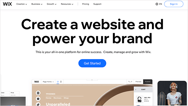 wix-free-one-page-website-builder - SeedProd wix bigcommerce competitor