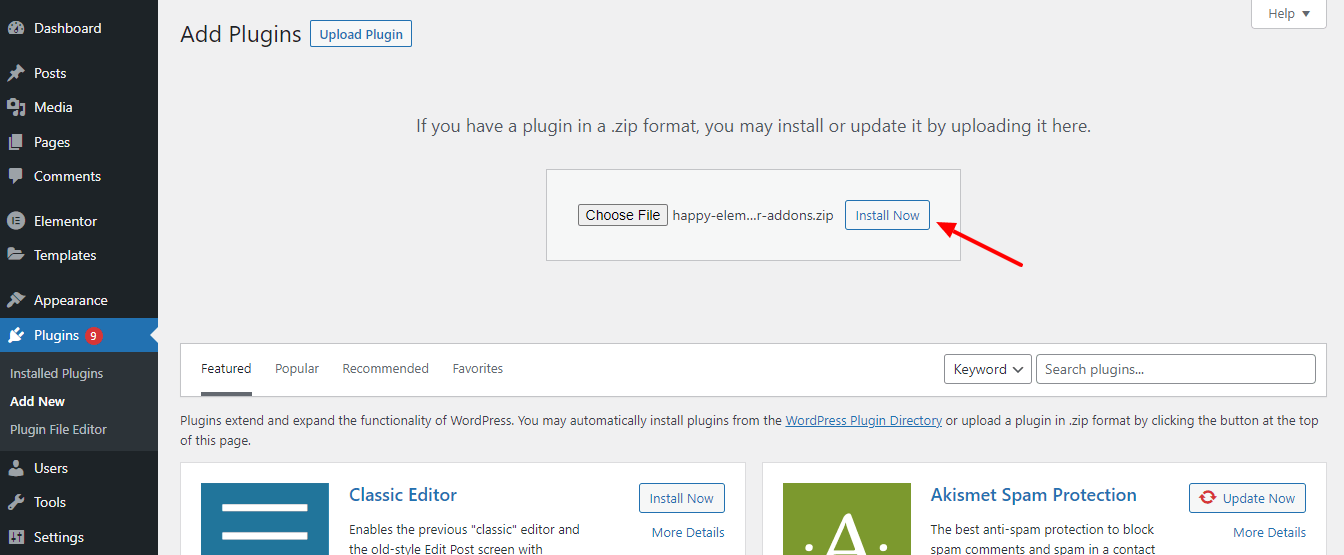 كيفية تثبيت ملحقات WordPress - 3 طرق سهلة 8 Choose and Install Plugin