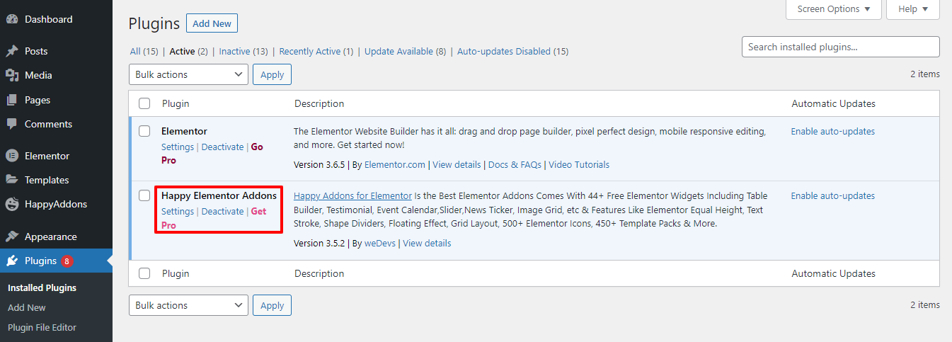 كيفية تثبيت ملحقات WordPress - 3 طرق سهلة 10 Activated Plugins