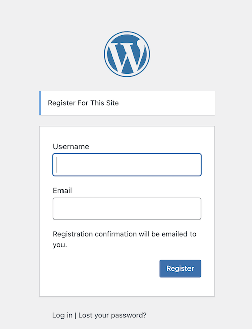 Bir WordPress sitesinde kullanıcı kaydı
