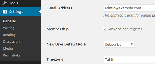 WordPress Web Sitesinde Kullanıcı Kaydı Nasıl İzin Verilir?