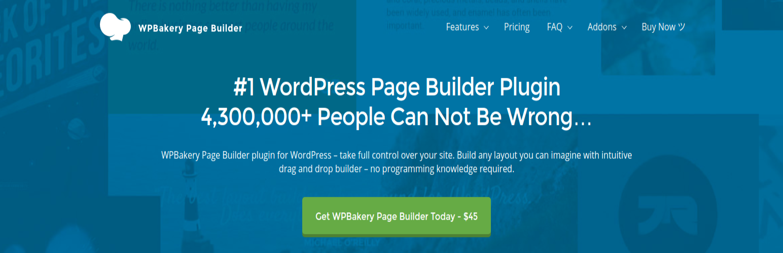Plugin WPBakery Page Builder pour WordPress