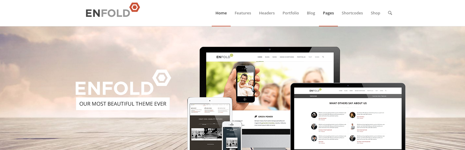 Enfold hermoso tema premium de WordPress