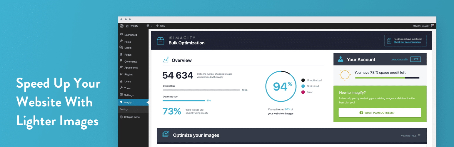 Imagify – Optimizar imágenes y convertir WebP