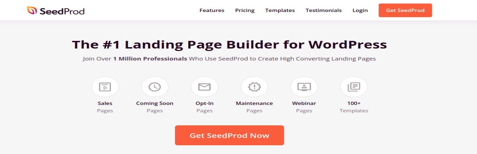 SeedProd 最佳登陸頁面生成器