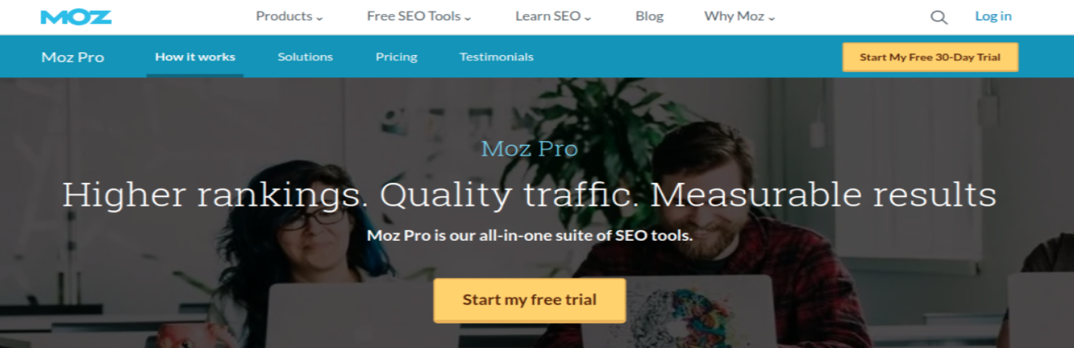 Outils de référencement Moz Pro