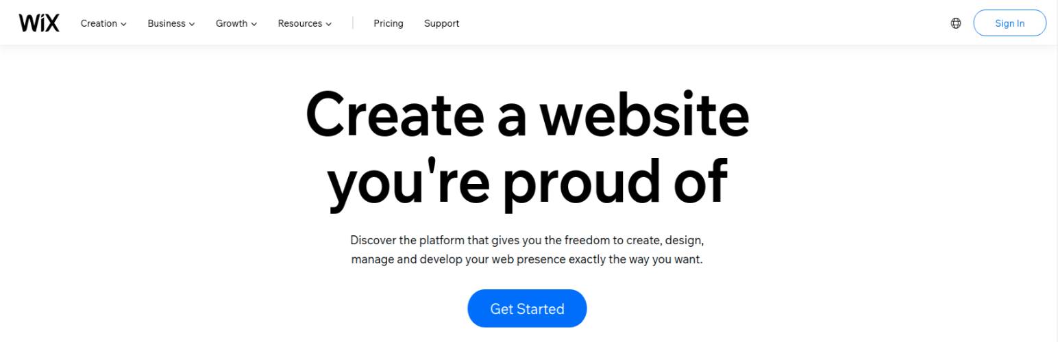 Wix：小型企業的最佳網站建設者