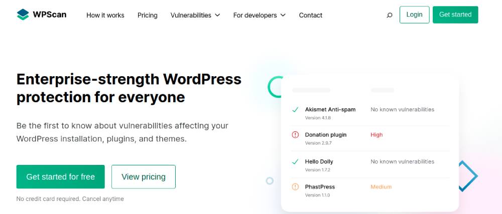 Plugin de segurança WPScan WordPress
