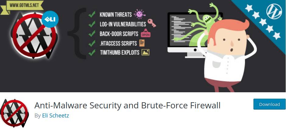 Segurança anti-malware e firewall de força bruta