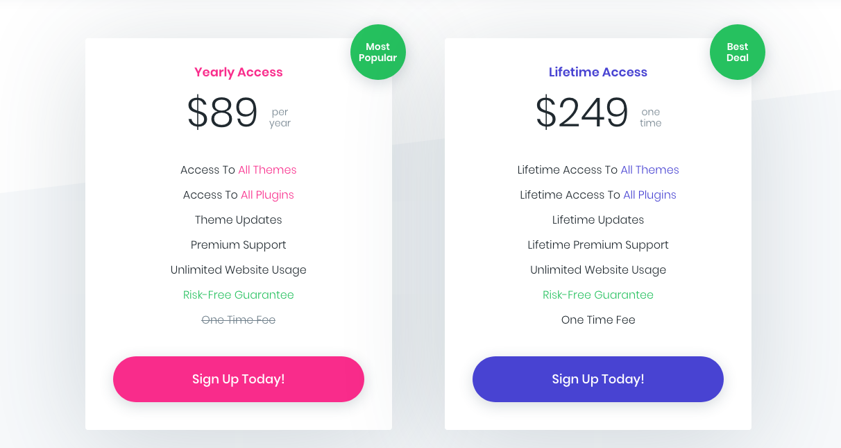 Divi 테마 가격