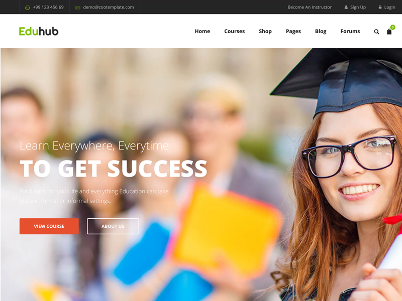 Tema WordPress educativo Eduhub