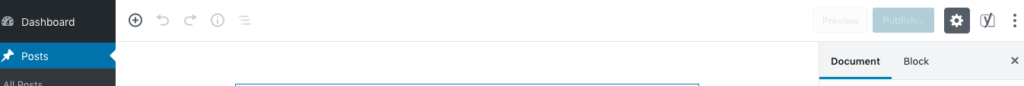 WordPress-Gutenberg-Top-Section