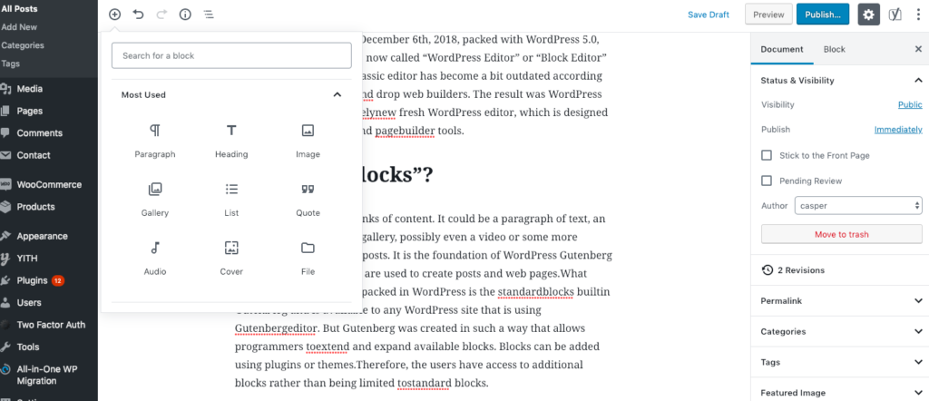 Apa itu Blok WordPress?