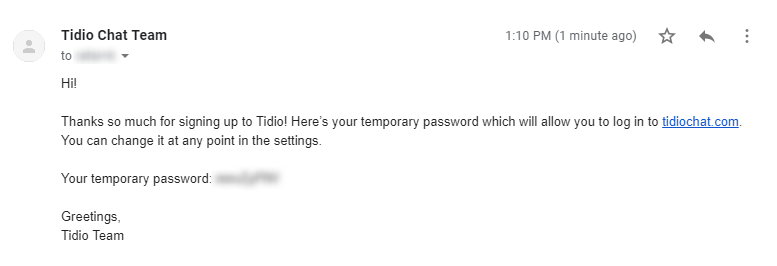 Tidioメール
