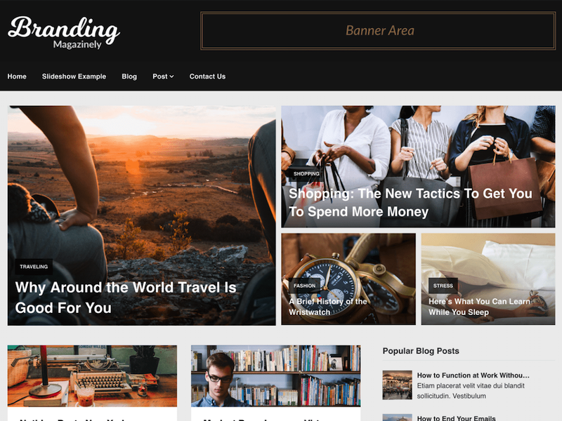 Tema WordPress pentru reviste