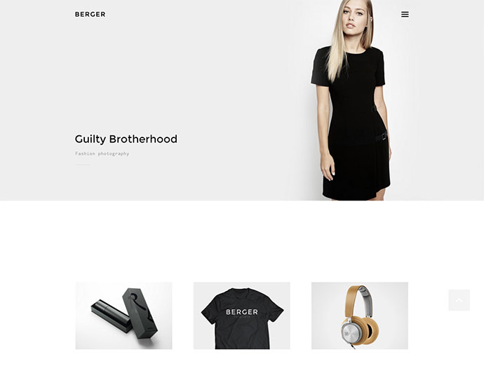 Berger - WordPress Creative Agency 포트폴리오 테마