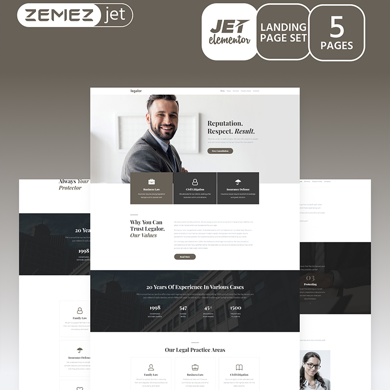 Teme wordpress compatibile Justicon Elementor
