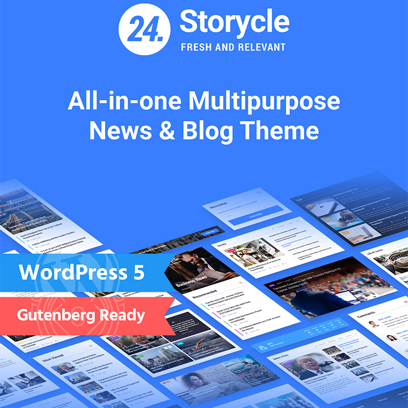 24 teme Storycle WordPress create pentru Elementor