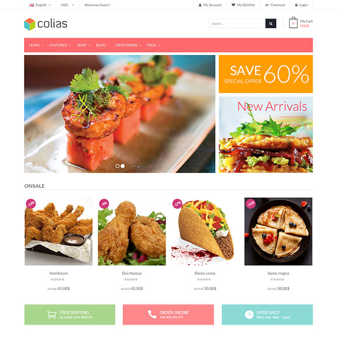 Ri Colias - 반응형 WooCommerce 테마
