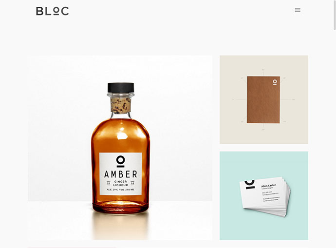 Block - Minimales Portfolio-Thema
