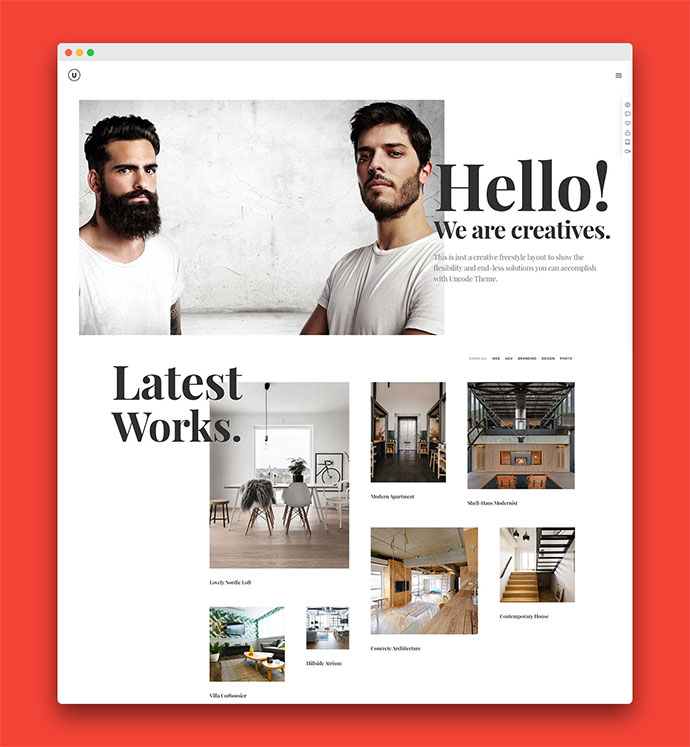Uncode - Kreatives Mehrzweck-WordPress-Theme