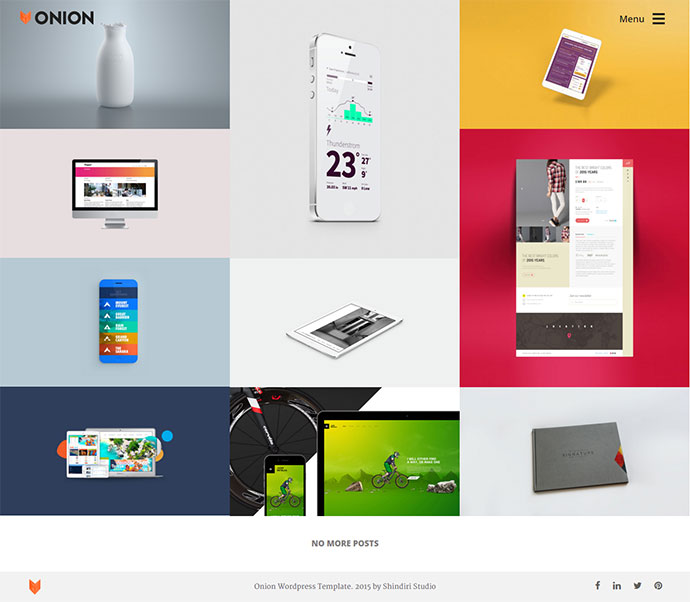 Zwiebel – Responsives WordPress-Portfolio-Thema