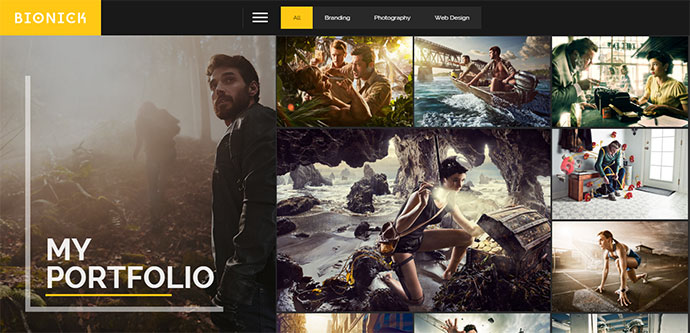 Bionick | Persönliches Portfolio-WordPress-Theme