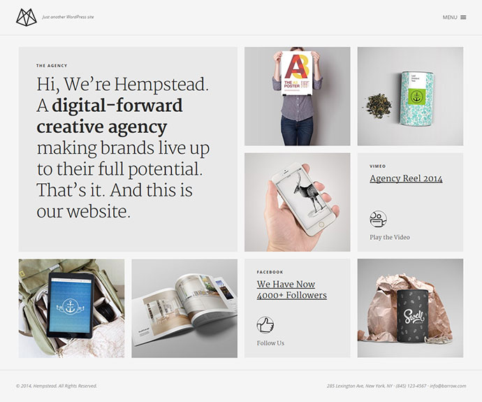 Hempstead – Responsives WordPress-Portfolio-Thema