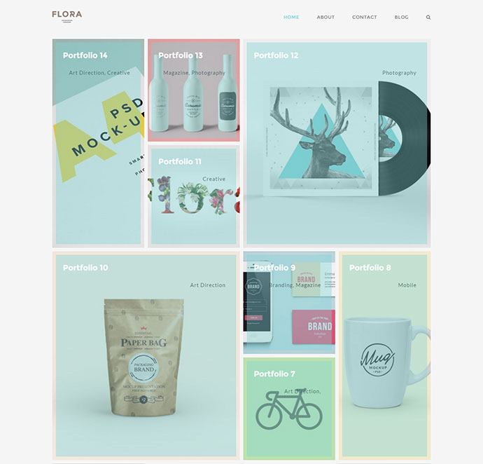 Flora - Responsives kreatives WordPress-Theme