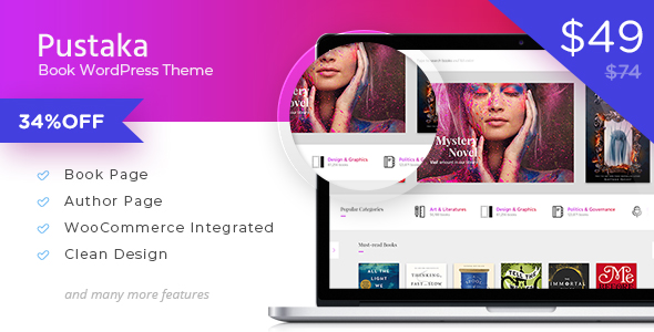 tema pustaka wordpress untuk situs web eCommerce