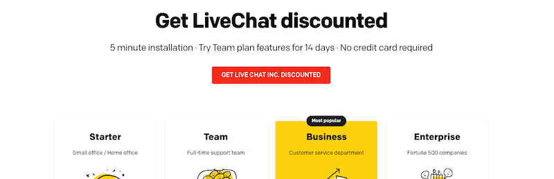 รหัสคูปอง Livechat inc