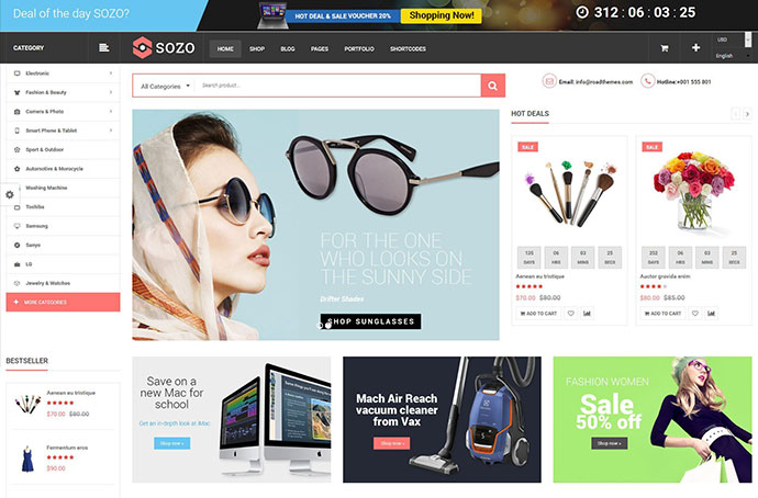 SOZO - Vollbild-Mega-Shop-Design