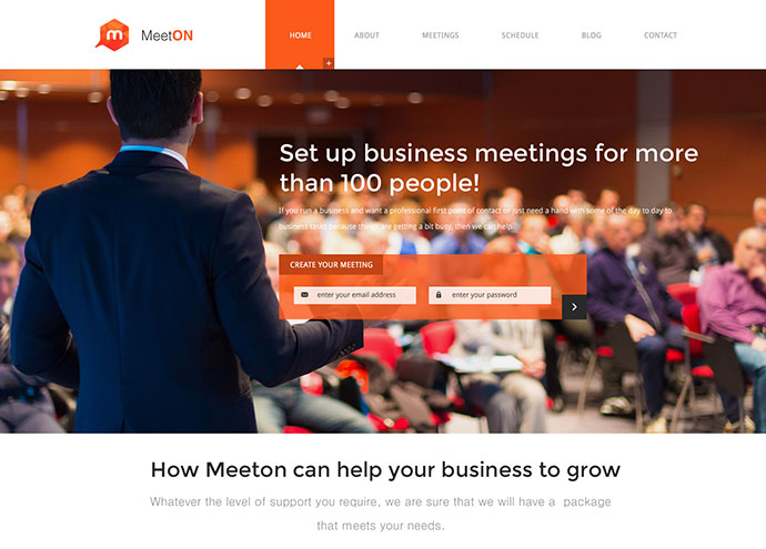 Meeton - WordPress-Theme für Konferenzen und Veranstaltungen