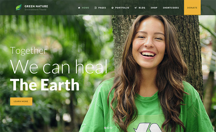 Green Nature - Umweltbezogenes / gemeinnütziges WP-Thema