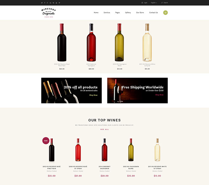 WineShop - Online-Shop für Lebensmittel und Wein
