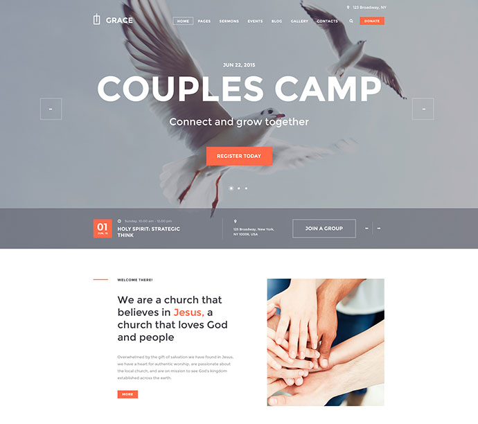 Grace - Kirche & Religion WordPress-Theme