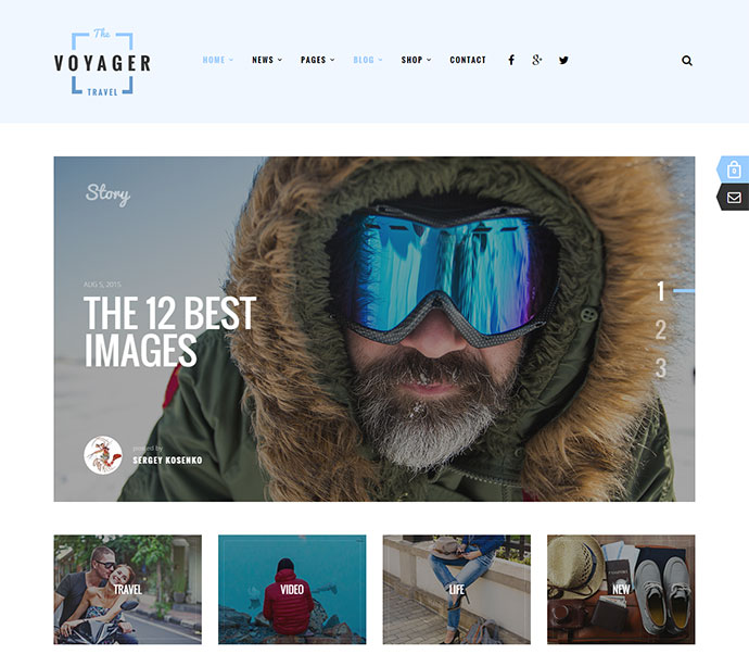 Voyager – Kreatives Blog-WordPress-Theme