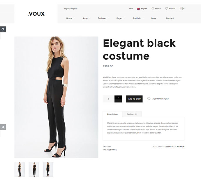Voux WooCommerce Shopping-Theme