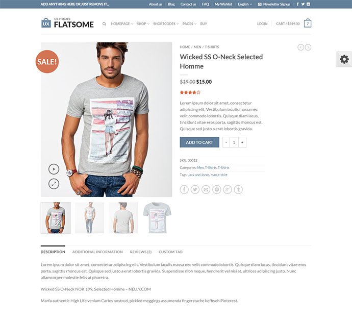 flach | Responsives WooCommerce-Theme
