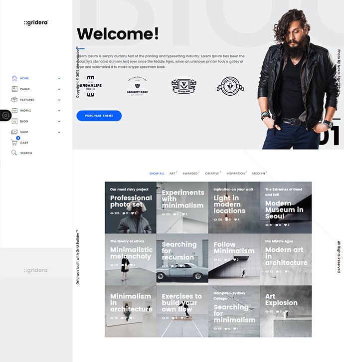 ::gridera – WordPress-Theme