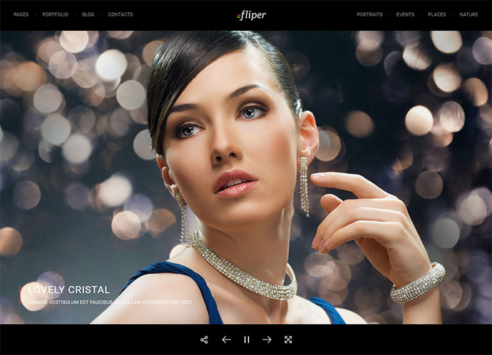 Tema WordPress a schermo intero per foto