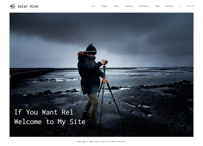 Tema WordPress per la fotografia