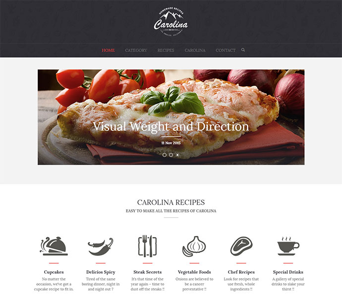WordPress-Theme für hausgemachte Rezepte, das für alle Arten von Lebensmitteln entwickelt wurde