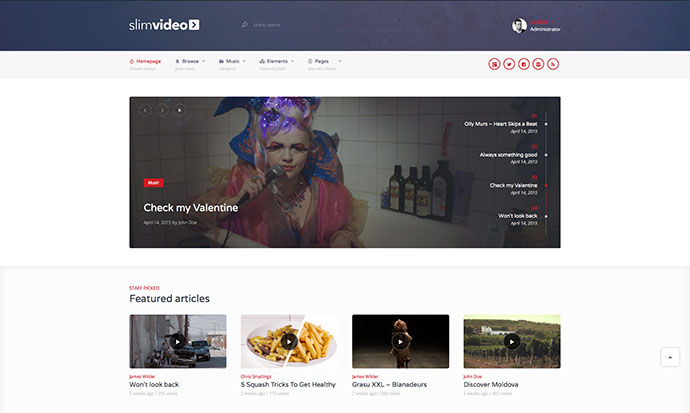 Slimvideo - Video-WordPress-Community-Theme