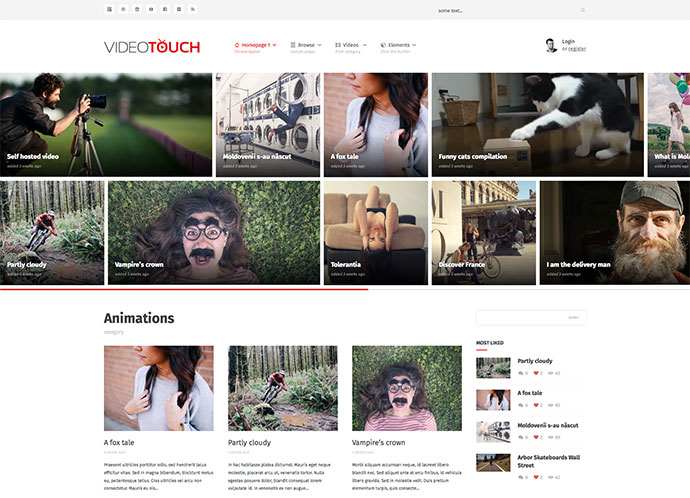 VideoTouch – Video-WordPress-Theme