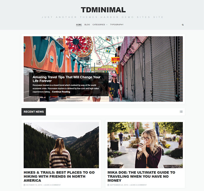 tdMinimal – Responsives WordPress-Theme