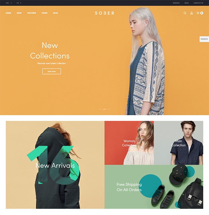 Nüchtern – WooCommerce WordPress-Thema